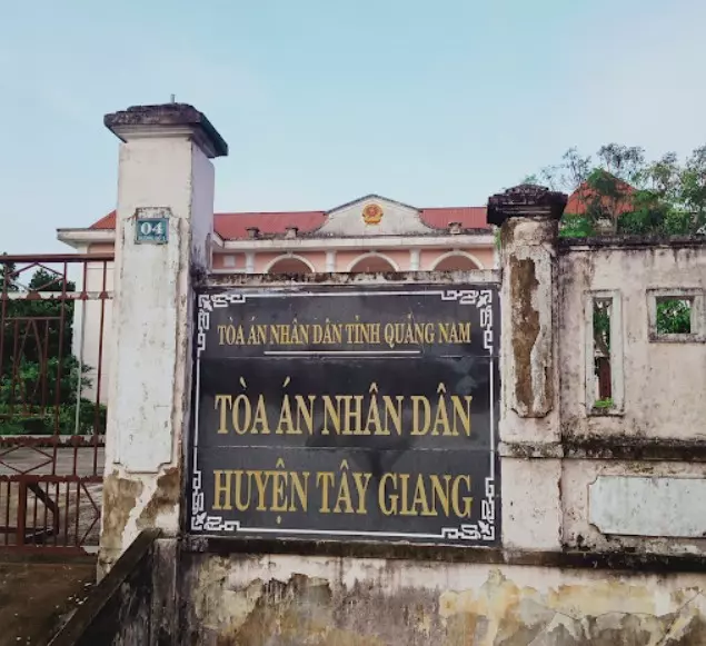 Địa chỉ, số điện thoại của Tòa án huyện Tây Giang, Quảng Nam