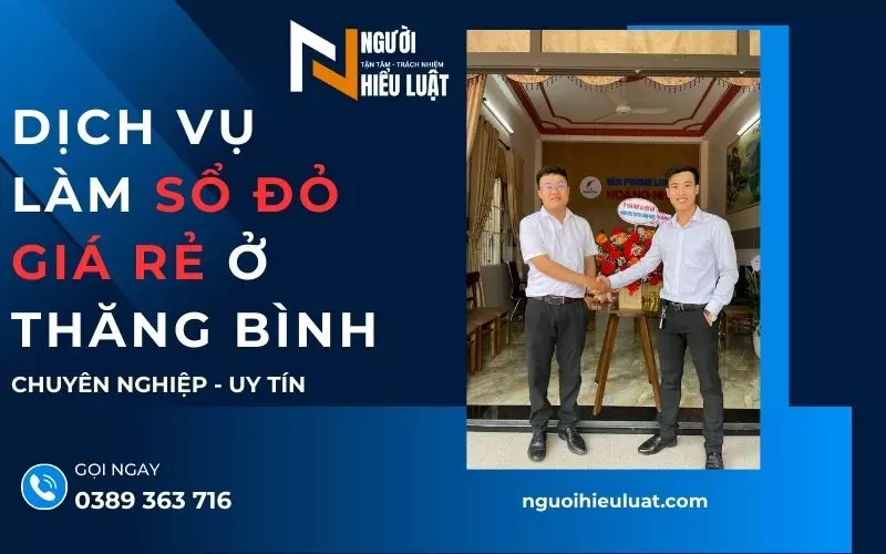 Dịch vụ làm sổ đỏ giá rẻ ở Thăng Bình, Quảng Nam