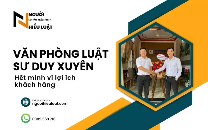 Văn phòng Luật sư Duy Xuyên, Quảng Nam tư vẫn Luật miễn phí