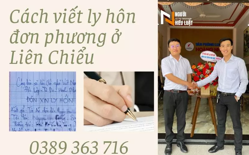 Cách viết mẫu đơn ly hôn đơn phương ở Liên Chiểu [kèm ví dụ]