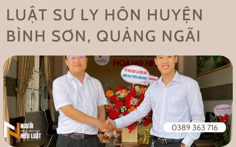 Luật sư ly hôn huyện Bình Sơn, Quảng Ngãi uy tín, chất lượng