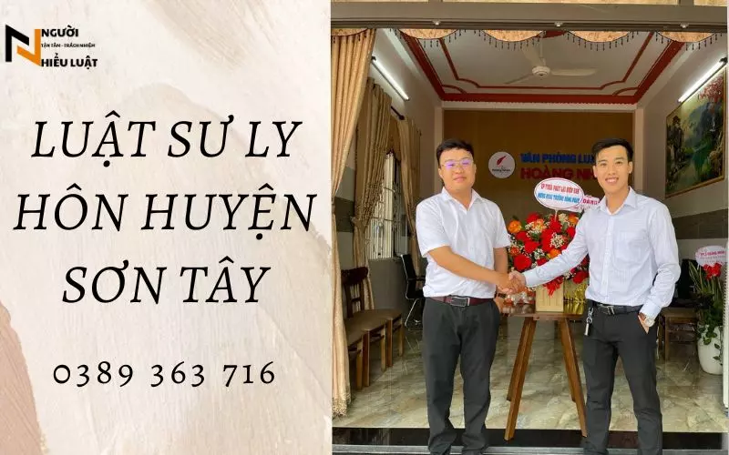 Luật sư ly hộn huyện Sơn Tây