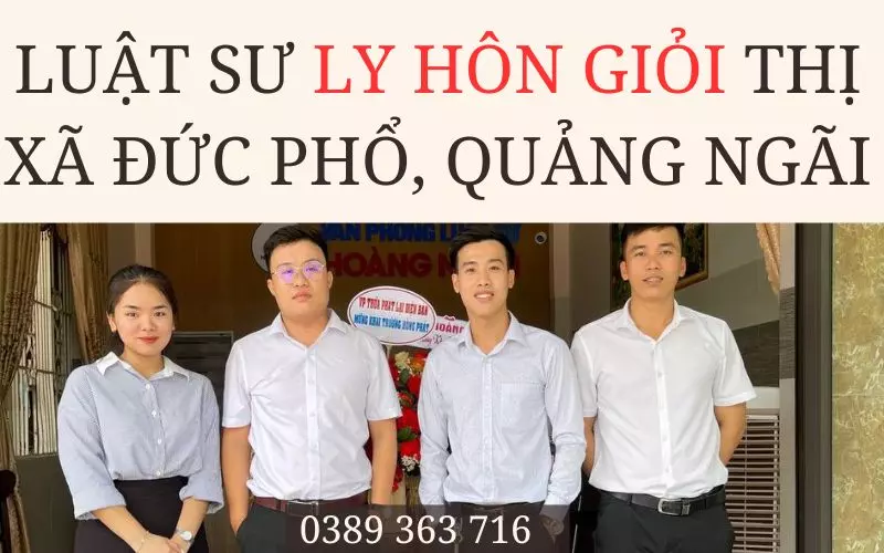 Luật sư ly hôn thị xã Đức Phổ