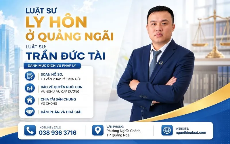 Luật sư ly hôn ở Quảng Ngãi, trọn gói, không phát sinh