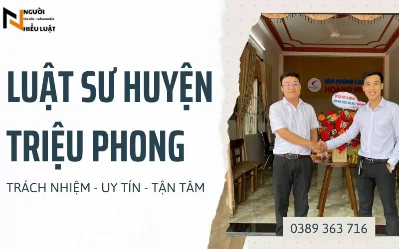 Luật sư tại Triệu Phong, Quảng Trị, tư vấn nhanh, chi phí rẻ