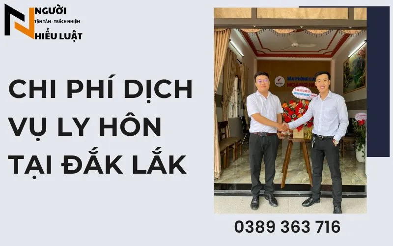 Chi phí dịch vụ ly hôn tại Đắk Lắk
