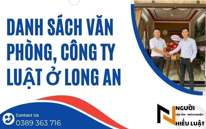 Danh sách văn phòng, Công ty Luật tại Long An giỏi, uy tín