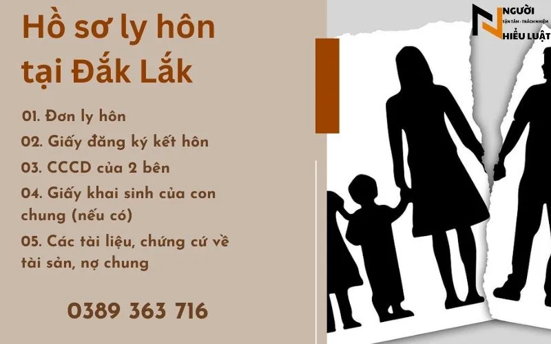 Hồ sơ ly hôn tại Đắk Lắk