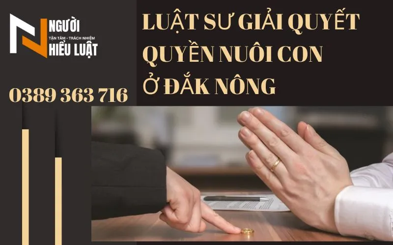 Luật sư giải quyết quyền nuôi con ở Đắk Nông