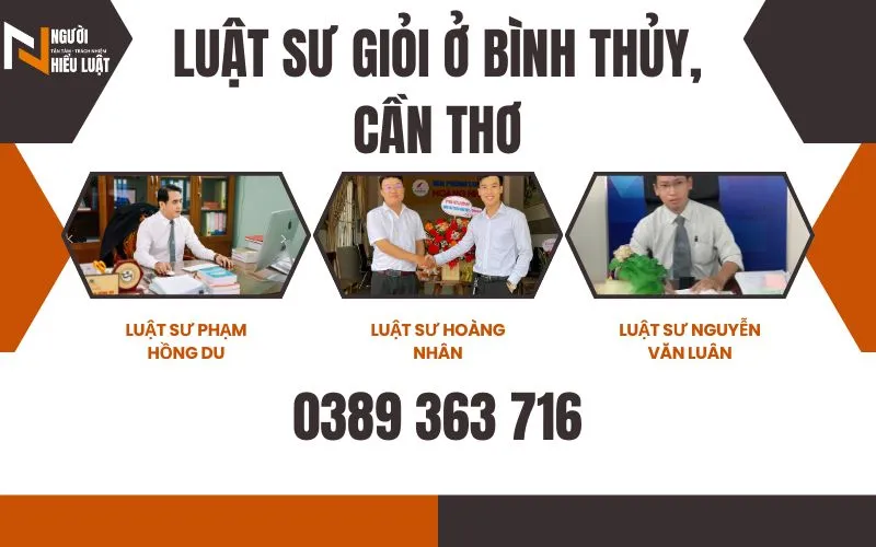 Top 4 Luật sư giỏi Bình Thủy, Cần Thơ