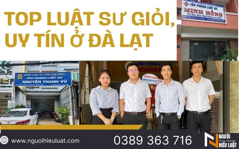 Top 7 Luật sư ở Đà Lạt uy tín, giỏi nhiều lĩnh vực