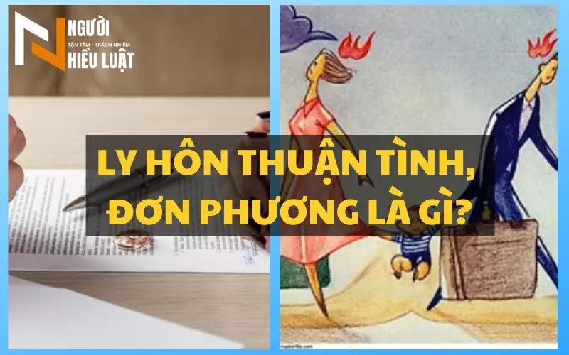 Ly hôn thuận tình, đơn phương là gì?