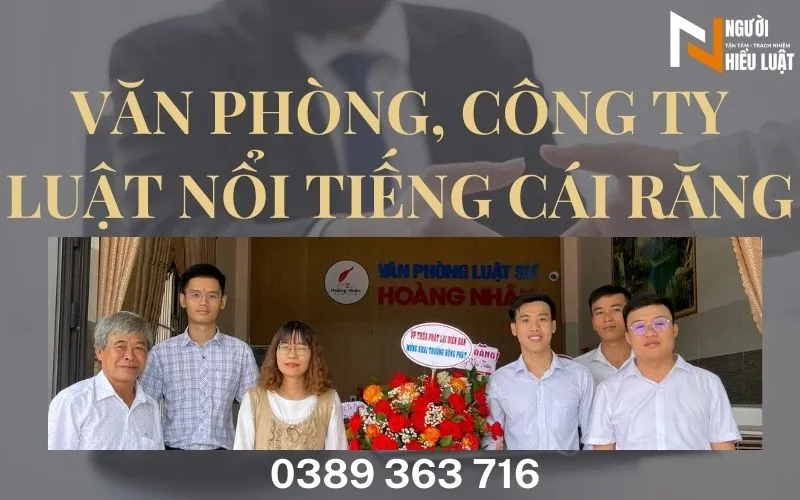 Top 5 Công ty luật, Văn phòng Luật sư Cái Răng, uy tín, nổi tiếng