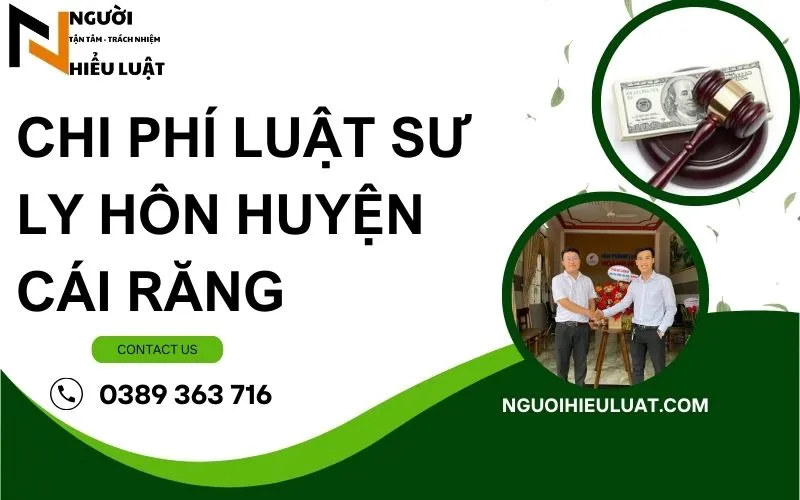 Chi phí Luật sư ly hôn Cái Răng