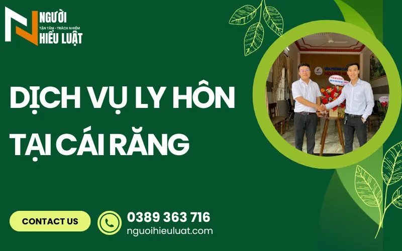 Dịch vụ ly hôn nhanh, trọn gói tại Cái Răng uy tín, chu đáo