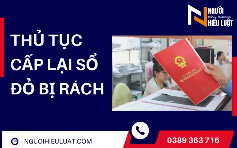 Thủ tục cấp lại sổ đỏ bị rách
