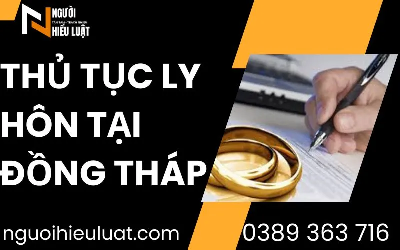 Thủ tục ly hôn tại Đồng Tháp