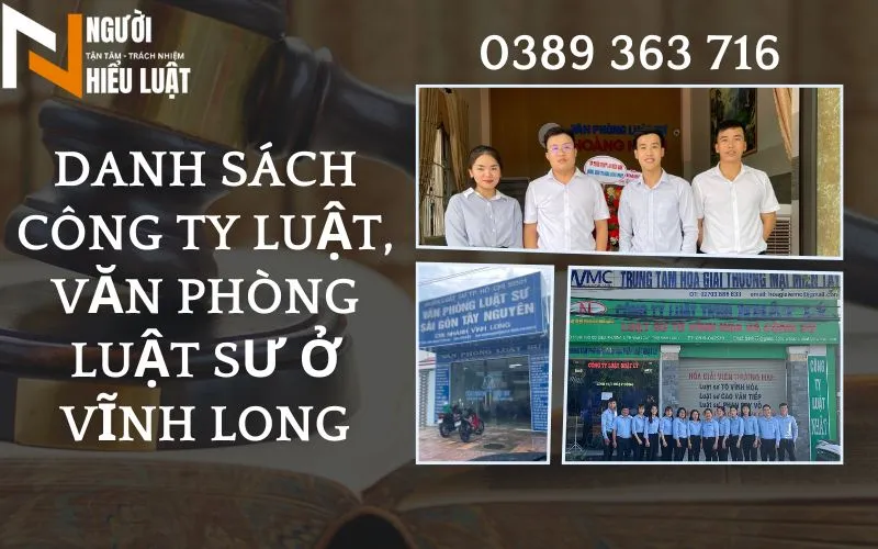 Top 7 Công ty Luật, Văn Phòng Luật sư Vĩnh Long giỏi, uy tín
