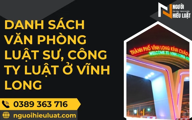 Danh sách Văn phòng Luật sư, Công ty Luật ở Vĩnh Long