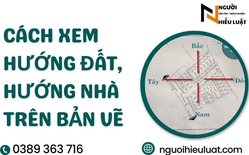 Cách xem hướng đất trên bản vẽ