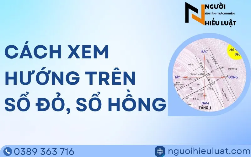 Cách xem hướng trên sổ đỏ