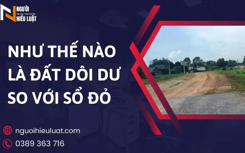 Đất dôi dư so với sổ đỏ là gì?