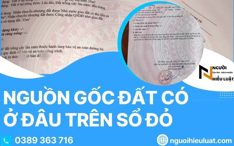 nguồn gốc đất trên sổ đỏ