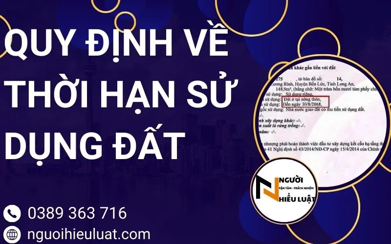 Trên sổ đỏ ghi thời hạn sử dụng đất ra sao? cách ghi như thế nào?