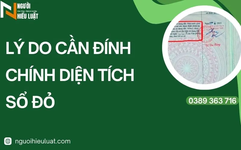 Tại sao phải đính chính diện tích trên sổ đỏ