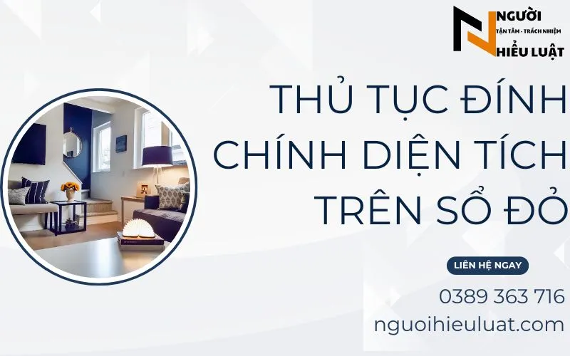 Thủ tục đính chính diện tích sổ đỏ