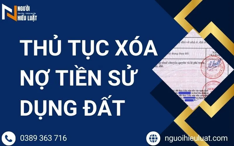 Thủ tục xóa nợ tiền sử dụng đất