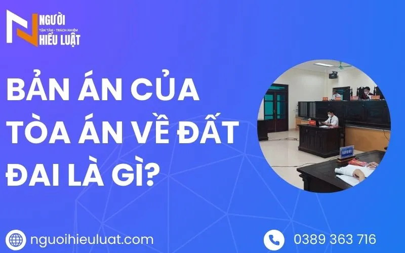 Bản án của tòa về đất đai