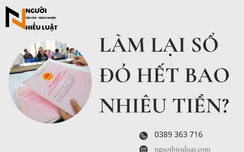 Chi phí làm lại sổ đỏ