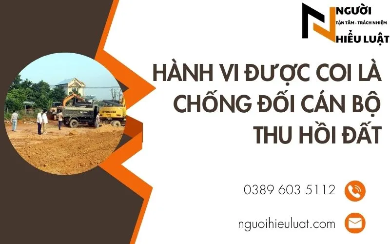 Chống đối cán bộ thu hồi đất