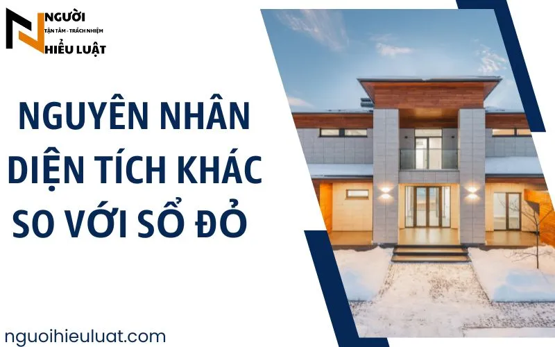 Nguyên nhân diện tích khác với sổ đỏ