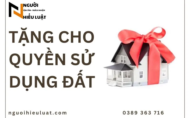 Tặng cho quyền sử dụng đất