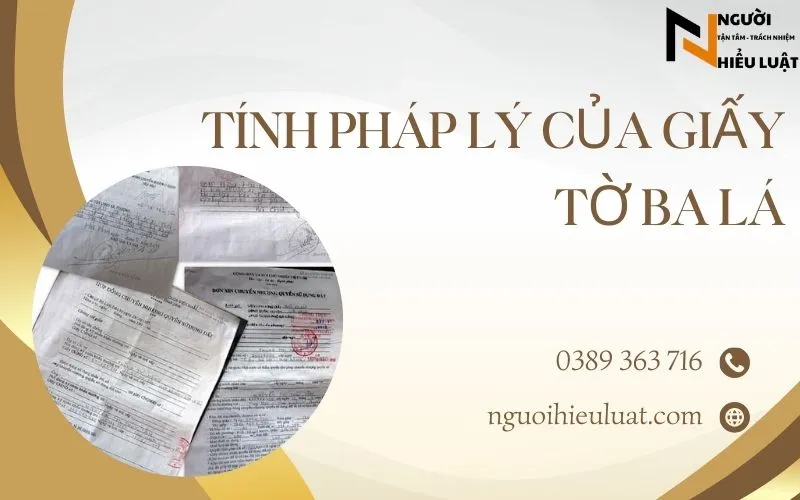 Tính pháp lý của giấy tờ ba lá