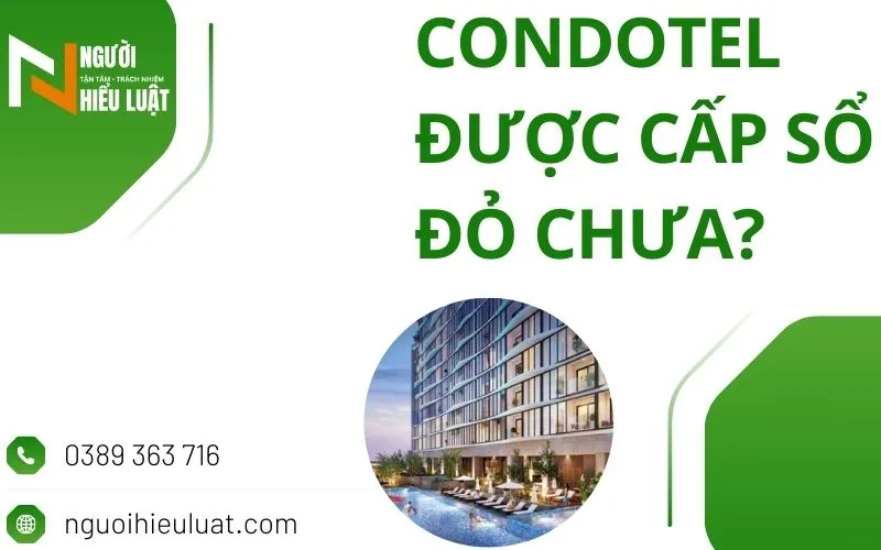 Condotel được cấp sổ đỏ chưa