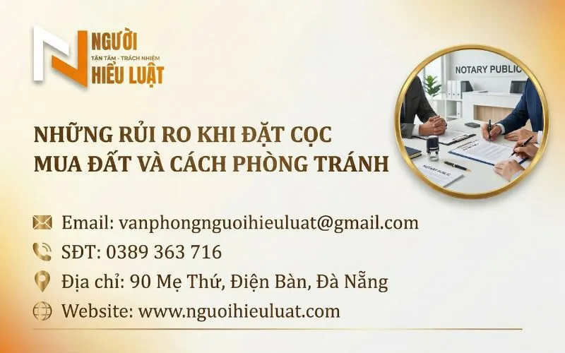 Những rủi ro khi đặt cọc mua đất và cách phòng tránh để không mất trắng