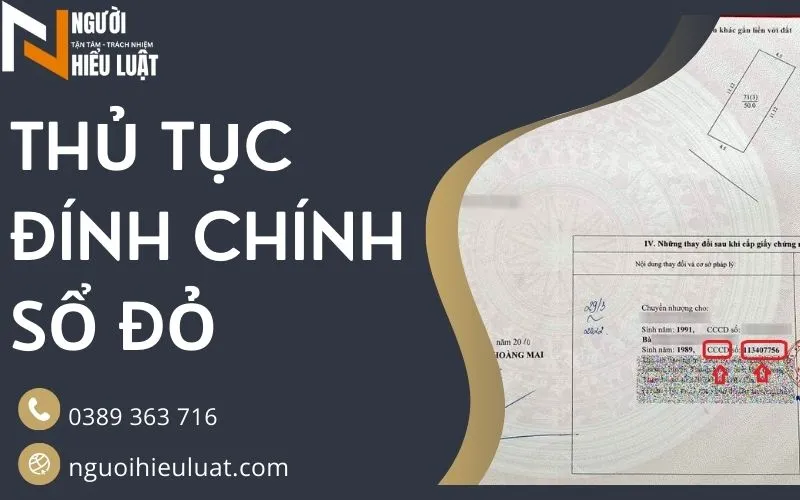 Thủ tục đính chính sổ đỏ