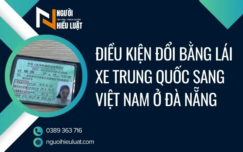 Điều kiện đổi bằng lái xe tại Đà Nẵng