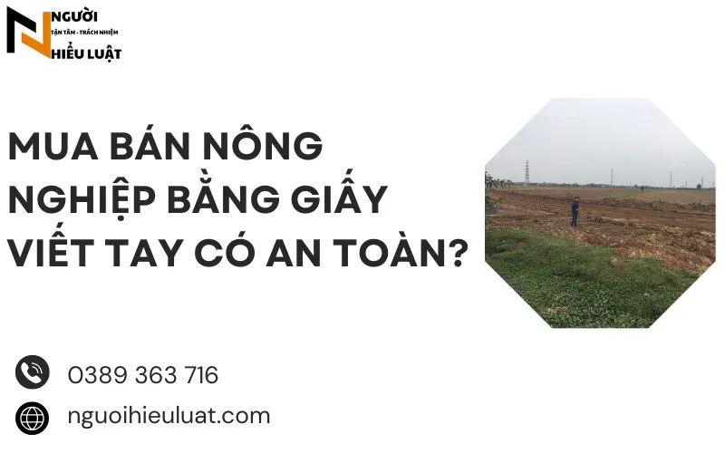Mua bán nông nghiệp giấy viết tay