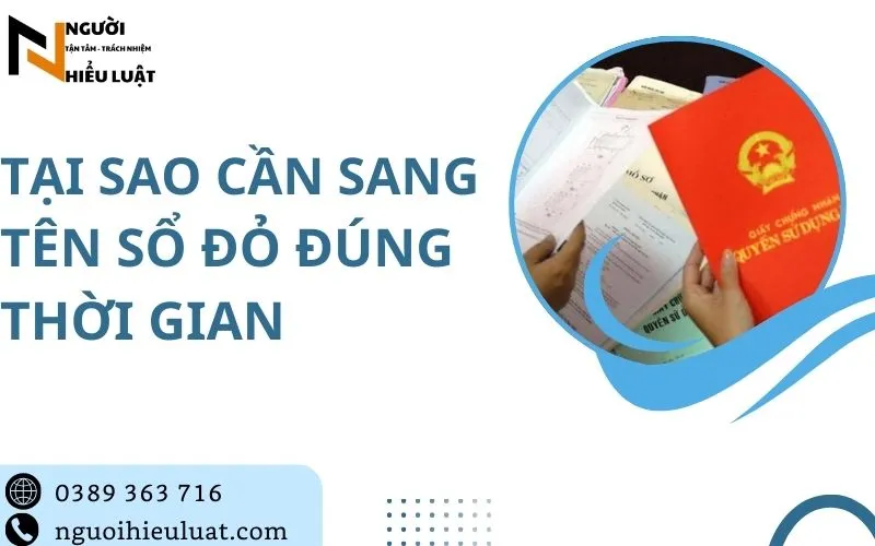 Tại sao cần sang tên sổ đỏ