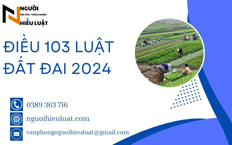 Bồi thường cây trồng, vật nuôi theo điều 103 luật đất đai 2024