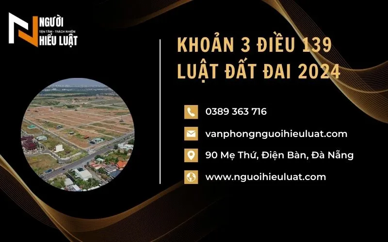 Cách xử lý theo Khoản 3 Điều 139 Luật Đất đai 2024