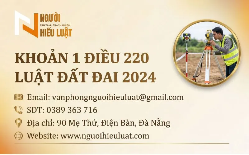 Khoản 1 điều 220 luật đất đai 2024 về điều kiện tách thửa