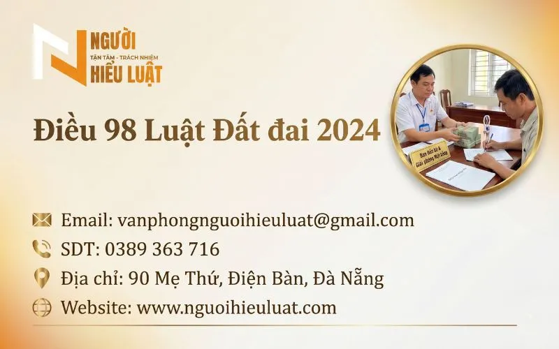 Điều 98 luật đất đai 2024: Quy định đền bù đất ở mới nhất