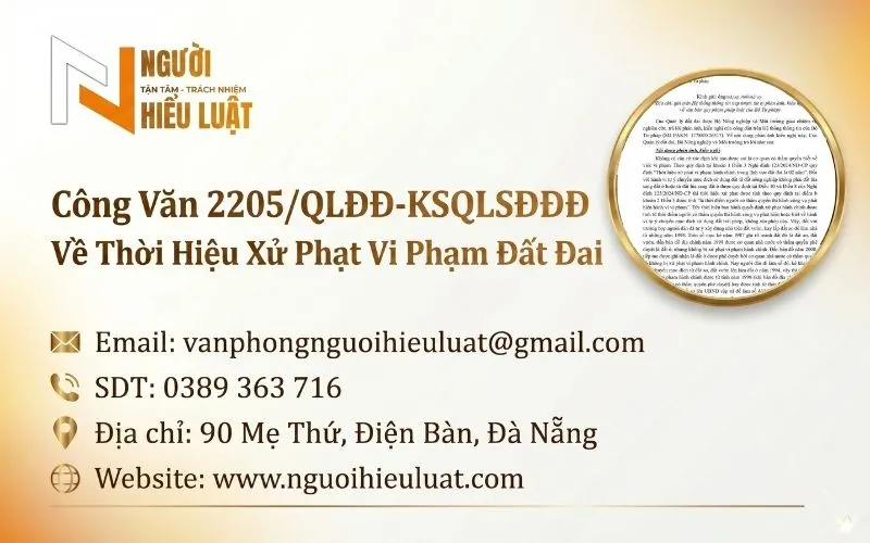 Phân Tích Thời Hiểu Xử Phạt Vi Phạm Đất Đai Theo Công Văn 2205/QLĐĐ-KSQLSĐĐĐ